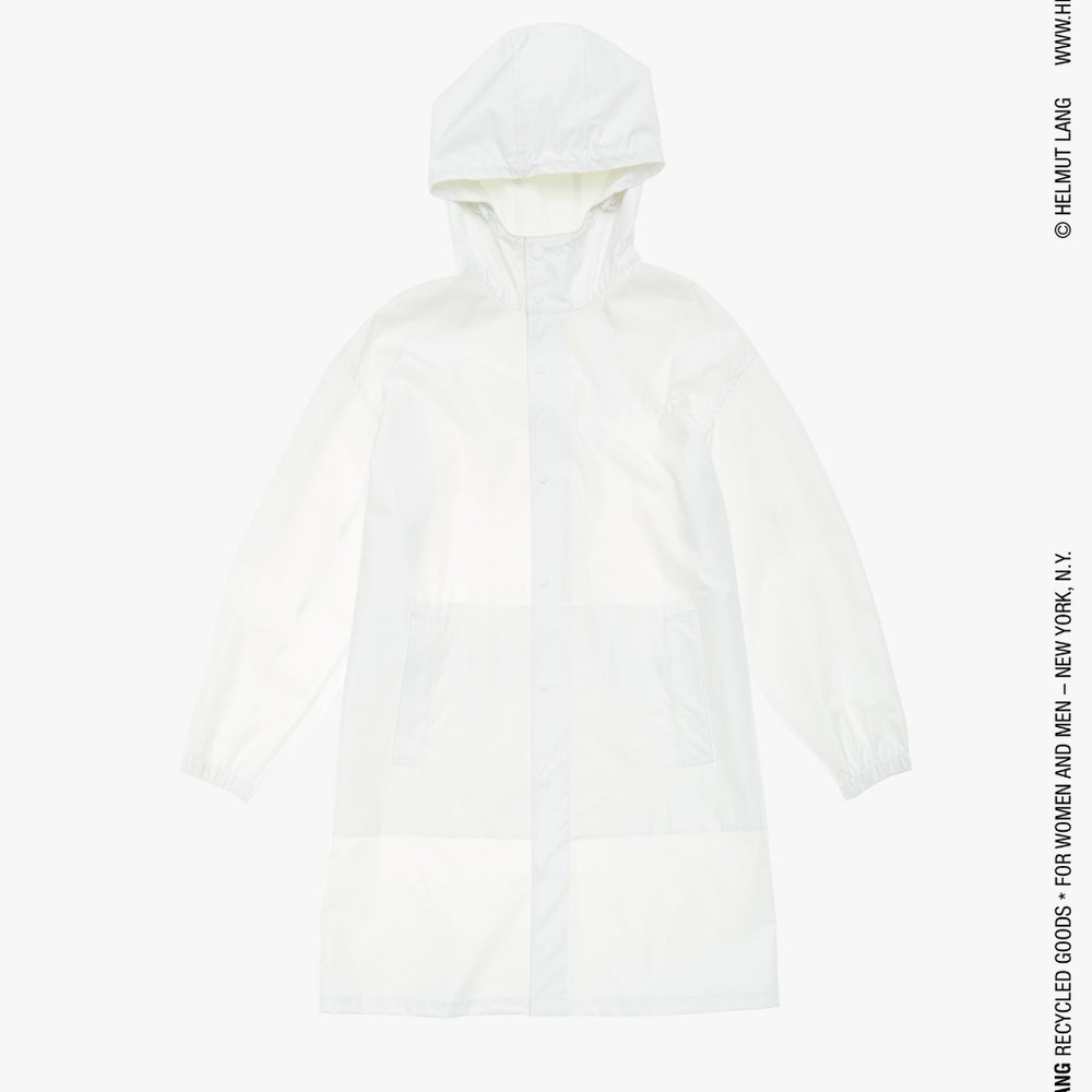 HELMUT LANG NYLON HOODED RAINCOAT